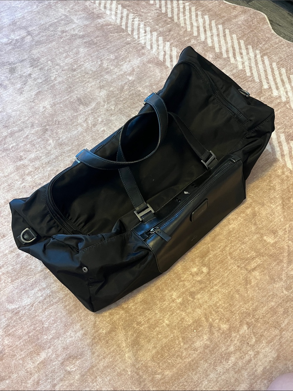 Tumi Black Men's Nylon Weekender Duffel Bag